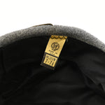 Vintage 80s Grey Wool Adjustable Buckle Back Newsboy Scally Cap - Medium 7-7-1/8
