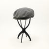 Vintage 80s Grey Wool Adjustable Buckle Back Newsboy Scally Cap - Medium 7-7-1/8