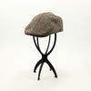 Beige & Brown Chevron Textured Wool BAILEY OF CALIFORNIA Newsboy Scally Cap