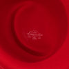 Vintage 40s/50s Red Wool LANCASTER Asymmetrical Brimmed Hat w/ Feather Accent