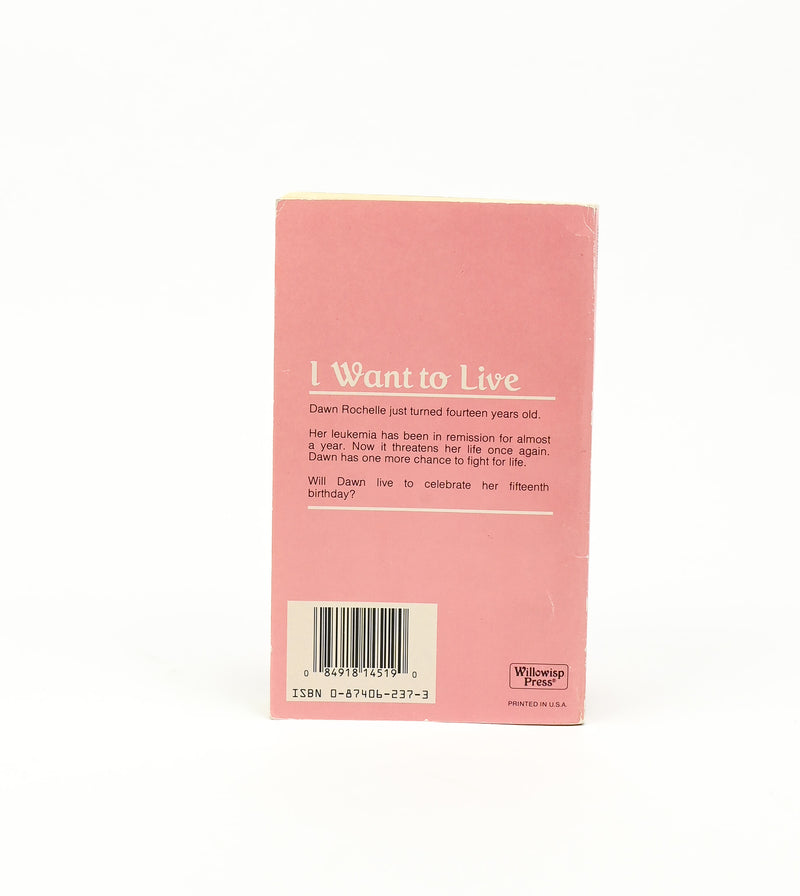 1985/87 Editions - SIX MONTHS TO LIVE & I WANT TO LIVE - Lurlene McDaniel - Paperback Books Set