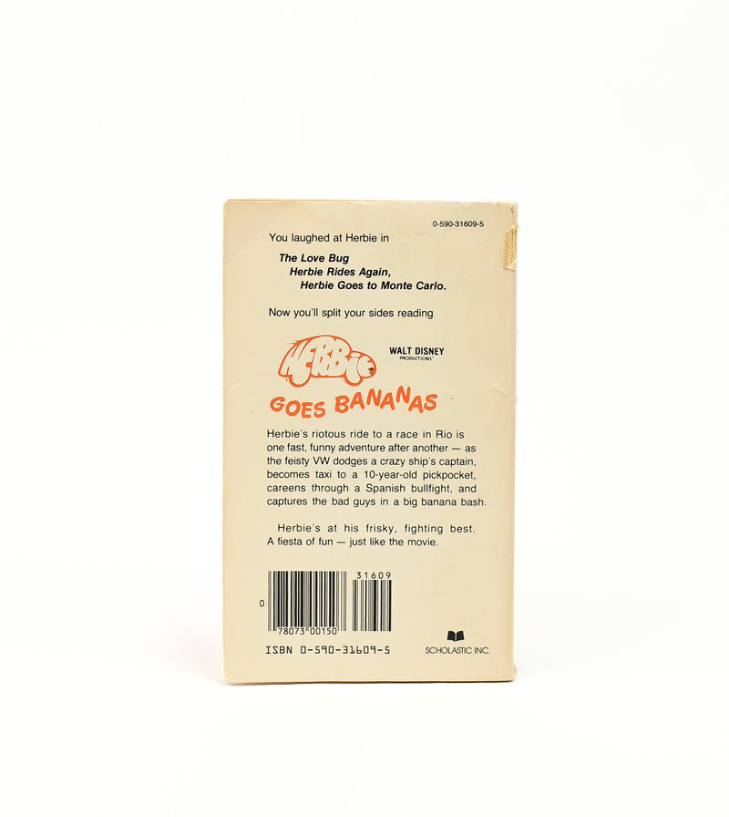 1980 Edition - HERBIE GOES BANANAS - Joe Claro - Paperback Book