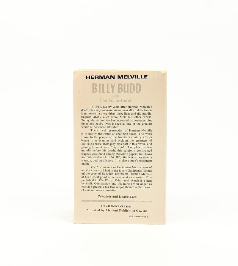 1966 Edition - BILLY BUD AND THE ENCANTADAS - Herman Melville - Paperback Book