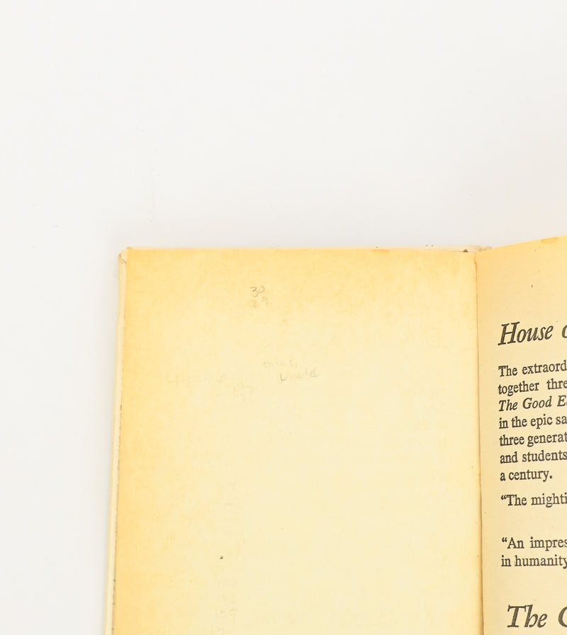 1958 Edition - THE GOOD EARTH - Pearl S. Buck - Hardback Book