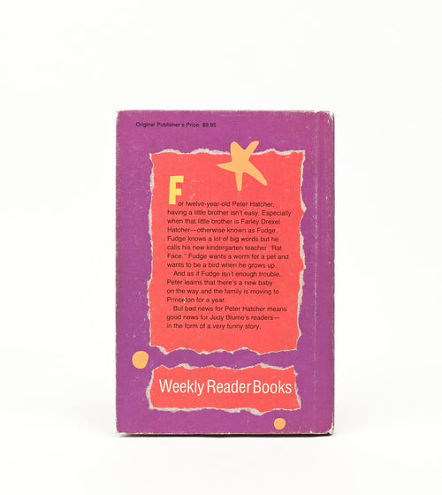 1980 Weekly Reader Edition - SUPERFUDGE - Judy Blume - Hardback Book