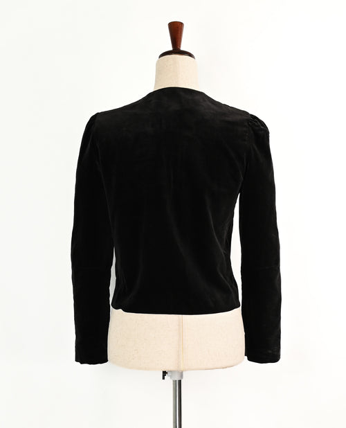 Vintage 70s Black Velvet JERELL OF TEXAS Bolero Jacket - 7