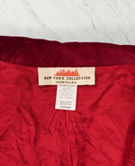 Vintage 90s Burgundy Red Corduroy NEW YORK COLLECTION Blazer Jacket - L
