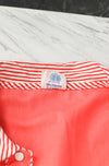 Vintage 60's Peachy Pink MONTGOMERY WARD Snap Button Diner Style Sleeveless Dress - 12