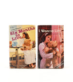 1985/87 Editions - SIX MONTHS TO LIVE & I WANT TO LIVE - Lurlene McDaniel - Paperback Books Set