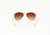 Pink & Champagne HALSTON Aviator Sunglasses