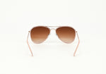 Pink & Champagne HALSTON Aviator Sunglasses