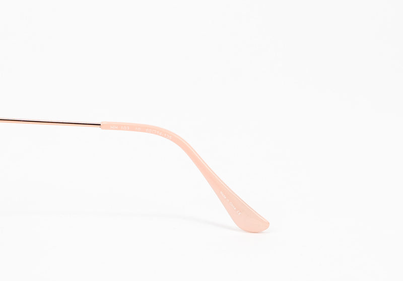 Pink & Champagne HALSTON Aviator Sunglasses