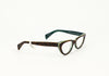 NWT - Green & Brown MORGENTHAL FREDERICS "Ingrid" Cat Eye Glasses