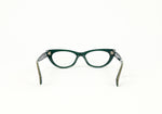 NWT - Green & Brown MORGENTHAL FREDERICS "Ingrid" Cat Eye Glasses