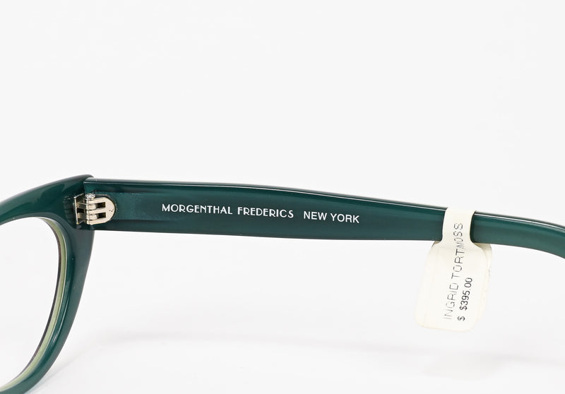 NWT - Green & Brown MORGENTHAL FREDERICS "Ingrid" Cat Eye Glasses