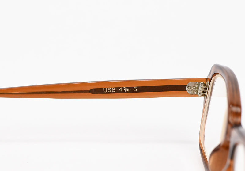 Vintage 50s/60s Brown USS Military Issue Retro Glasses