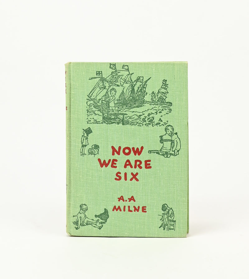 Aug. 1950 Edition - NOW WE ARE SIX - A. A. Milne - Poetry Hardback Book