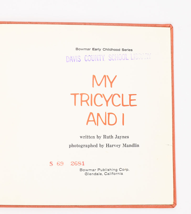 1968 Edition - MY TRICYCLE AND I - Ruth Jaynes - Hardback Picture Book