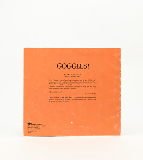 1987 Aladdin Books Edition - GOGGLES! - Ezra Jack Keats - Children's Paperback Book