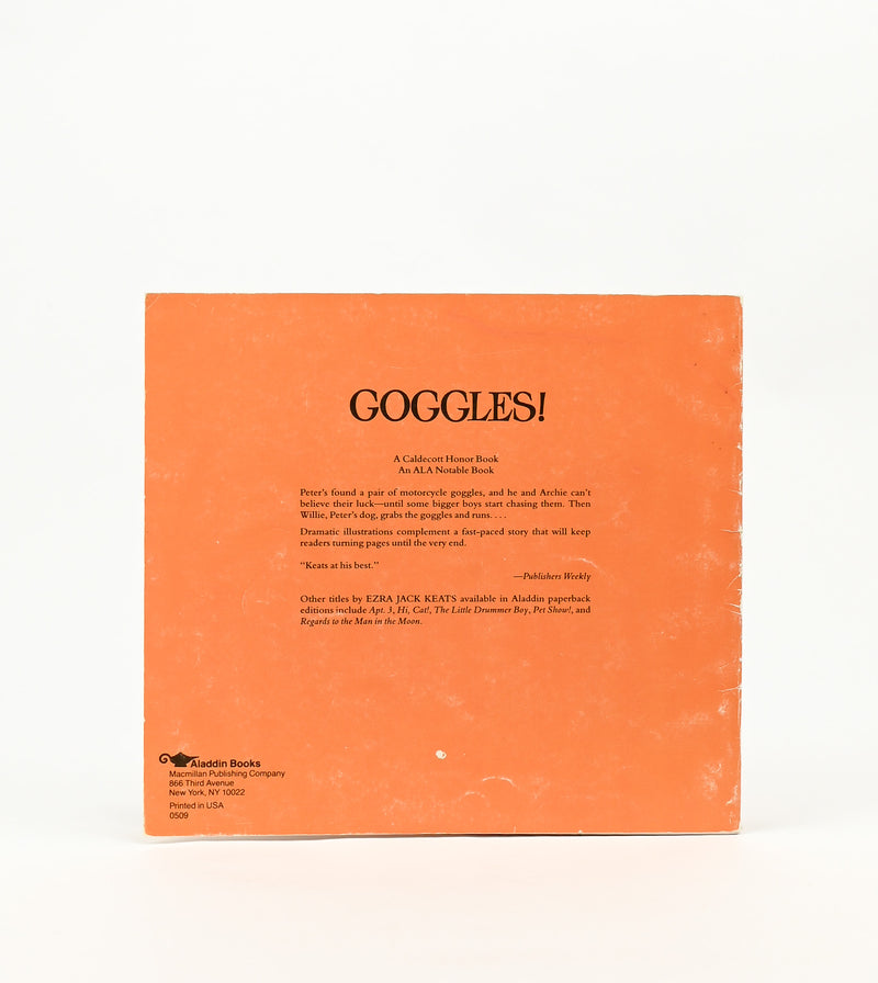 1987 Aladdin Books Edition - GOGGLES! - Ezra Jack Keats - Children's Paperback Book