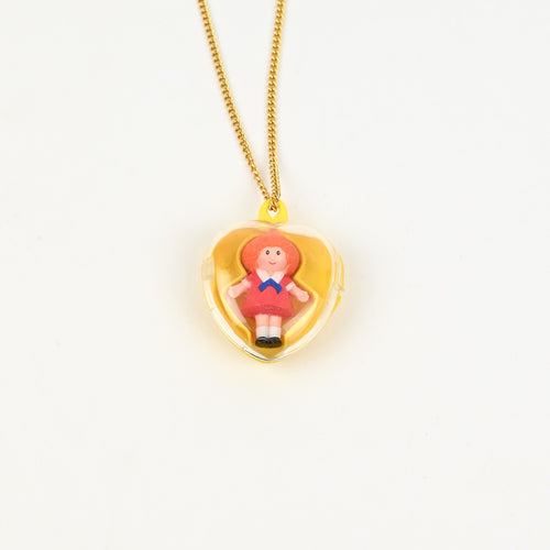 Vintage 1982 THE WORLD OF ANNIE Locket w/ Removable Doll