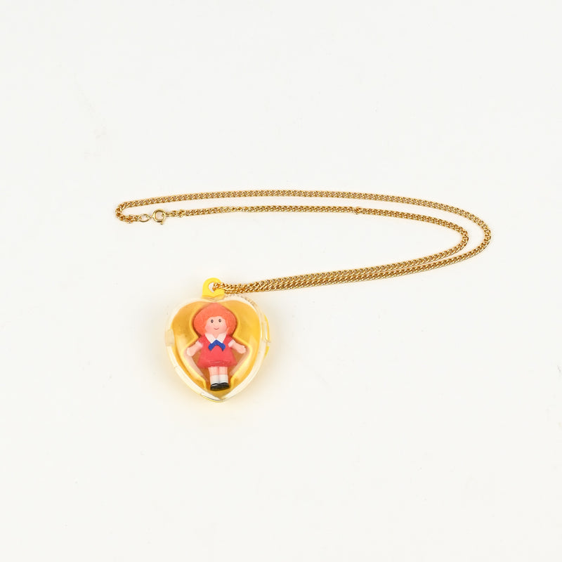 Vintage 1982 THE WORLD OF ANNIE Locket w/ Removable Doll