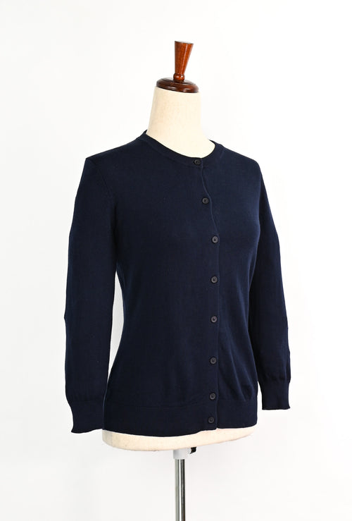 Dark Blue BASS Cardigan Sweater - S