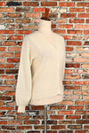 Vintage White F.A.I. Knit Cardigan Sweater - M