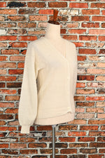 Vintage White F.A.I. Knit Cardigan Sweater - M