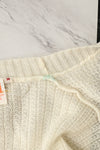 Vintage White F.A.I. Knit Cardigan Sweater - M