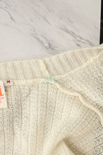 Vintage White F.A.I. Knit Cardigan Sweater - M