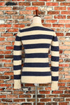 Blue/Cream Striped J. CREW "Wallace" Pullover Sweater