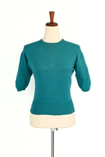 RARE Vintage 50s Teal JANTZEN Pullover Sweater - 38