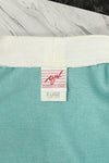 DEADSTOCK - Vintage 80s Turquoise G.W. Division of Graff Padded Shoulder Cardigan Sweater - XL