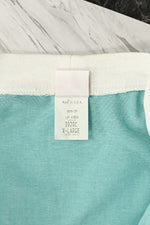 DEADSTOCK - Vintage 80s Turquoise G.W. Division of Graff Padded Shoulder Cardigan Sweater - XL