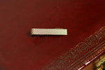 Vintage Gold Tone Dotted Embossed Tie Bar Clip