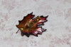 Copper Maple Leaf Brooch w/ Artist Signature