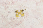 Vintage H.H. Imperial Gold Tone Anchors Crossing Brooch
