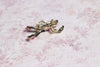 Vintage Painted Silver Tone Pirate Brooch Pin