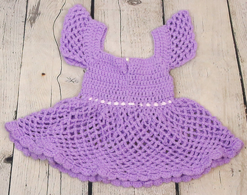 ヴィンテージパープルニット幼児セータードレス