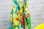 Girl's Vintage Kilohana Clothing Co. Multicolor Hawaiian Dress w/ Waist Tie - 7
