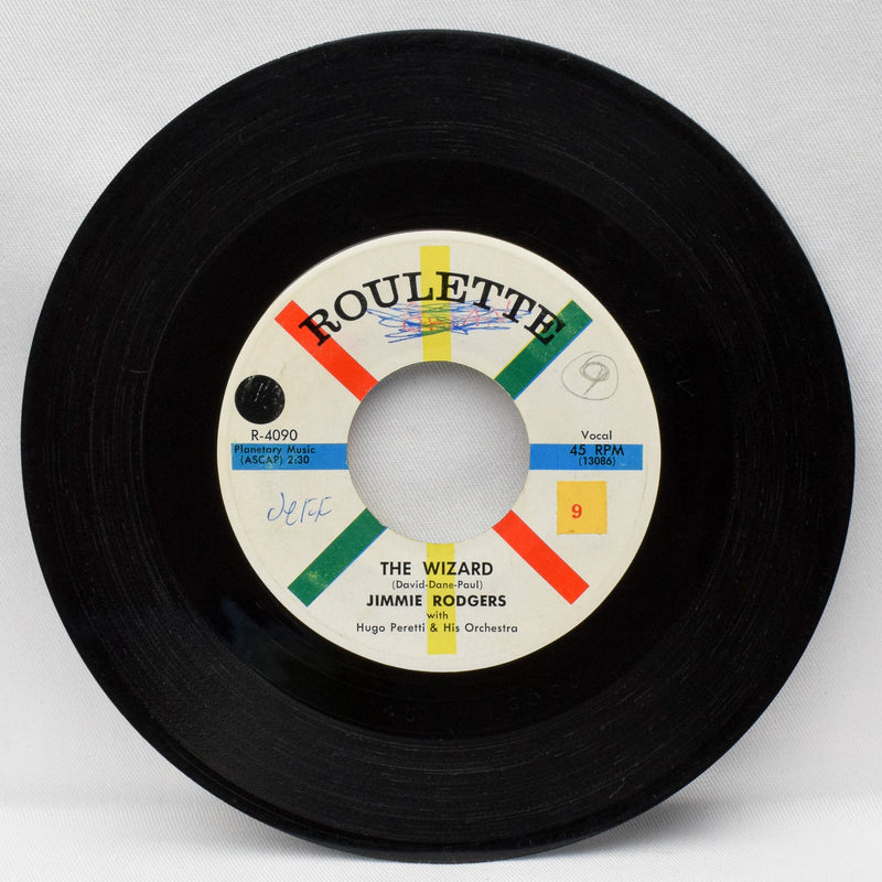 Roulette Records 1958 - Jimmie Rodgers: Are you Really Mine/ The Wizard - 45 RPM 7" Record