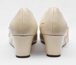 B.A.I.T. But Another Innocent Tale... Light Beige T-Strap Wedges - 8.5
