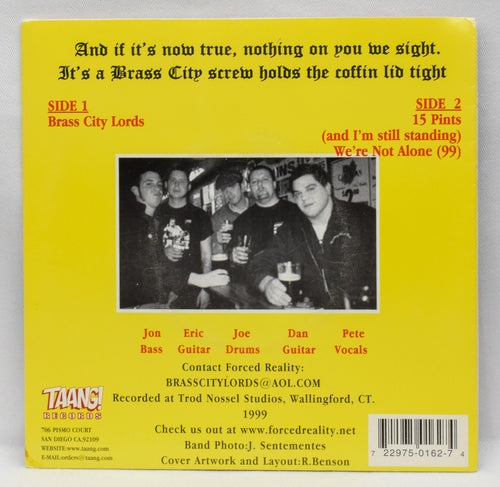 タン！ Records 1999 - Forced Reality: Give'em the Brass - 45 RPM 7" レコード
