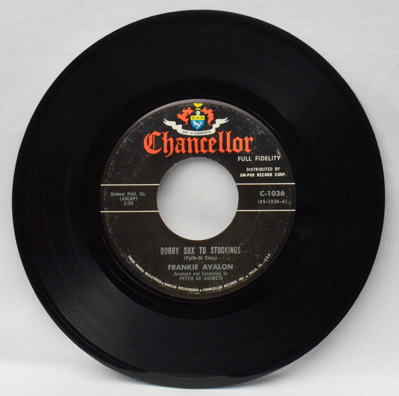 1959 Chancellor Records - Frankie Avalon "Bobby Sox to Stockings" - 7 インチ レコード、45 RPM