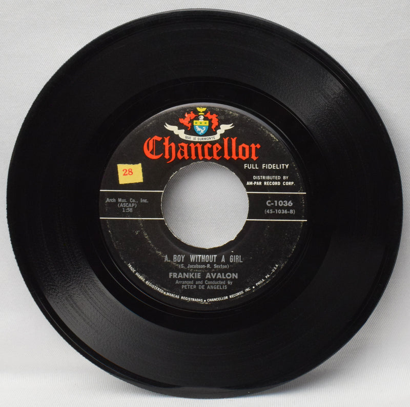 1959 Chancellor Records - Frankie Avalon "Bobby Sox to Stockings" - 7 インチ レコード、45 RPM