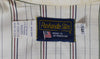 Men's Vintage Panhandle Slim White Striped Western Snap Button Shirt - 17-1/2
