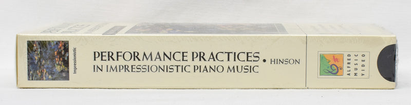 NEW/SEALED Performance Practices in Impressionistic Piano Music 1995 Alfred Publishing Co VHS