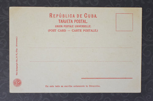 ビンテージ キューバ フルーツ スタンド - Puesto de Frutas、ハバナ、キューバ 白紙のポストカード