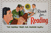 Vintage Reach for... Reading: The Friendly Beer for Modern People 白紙のポストカード